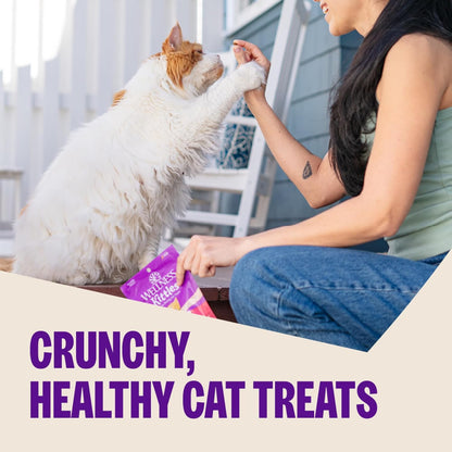 Wellness Kittles Crunchy Cat Treats, All Lifestages, Kitten to Senior, Natural, Grain Free, Tuna and Cranberry Flavor, 6 Oz Bag