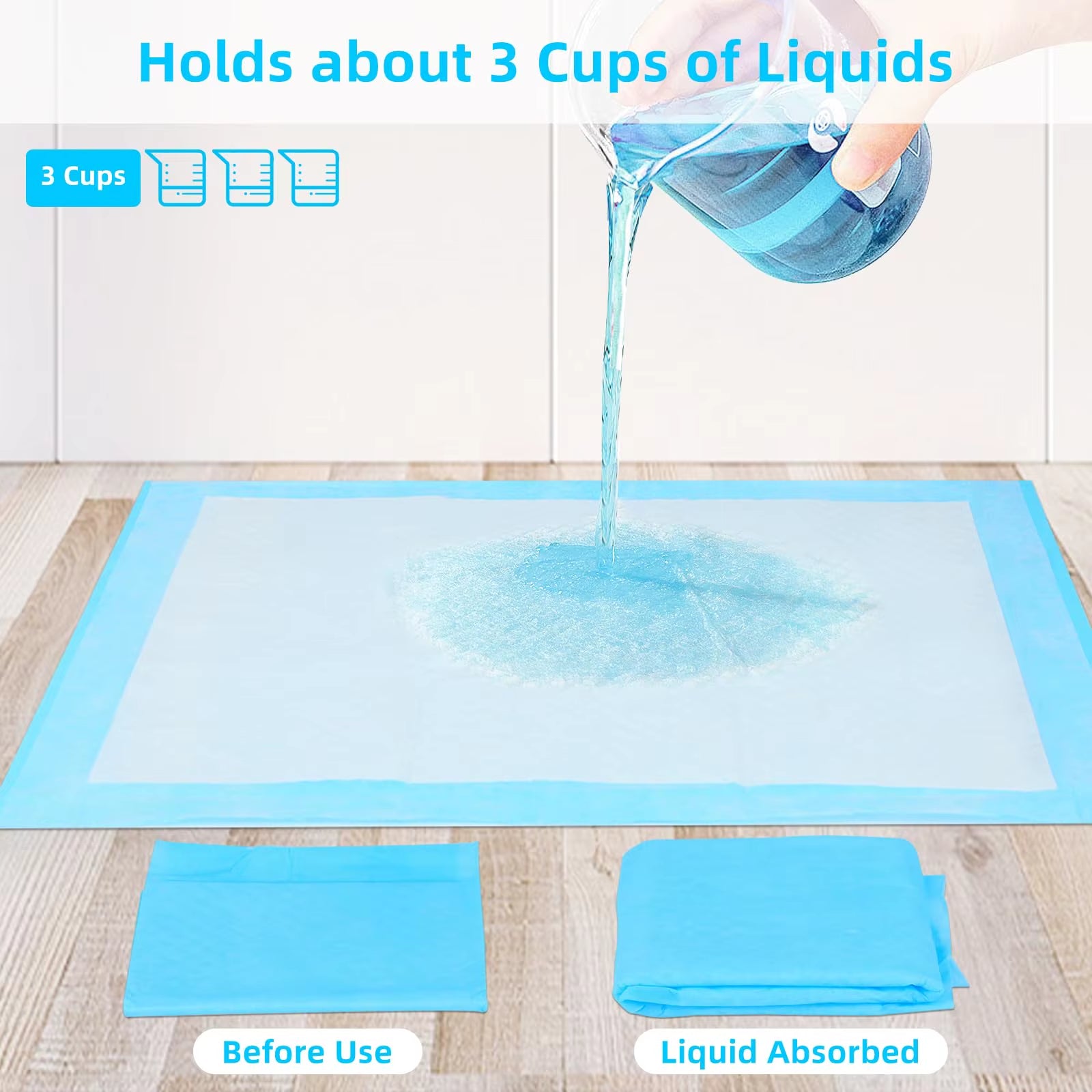 Leakproof Pee Pads for Dogs Quick Absorb 7Layer Leakproof Design Dog Pee Pads Potty Training Absorbent Waterproof Puppy Pee Pad