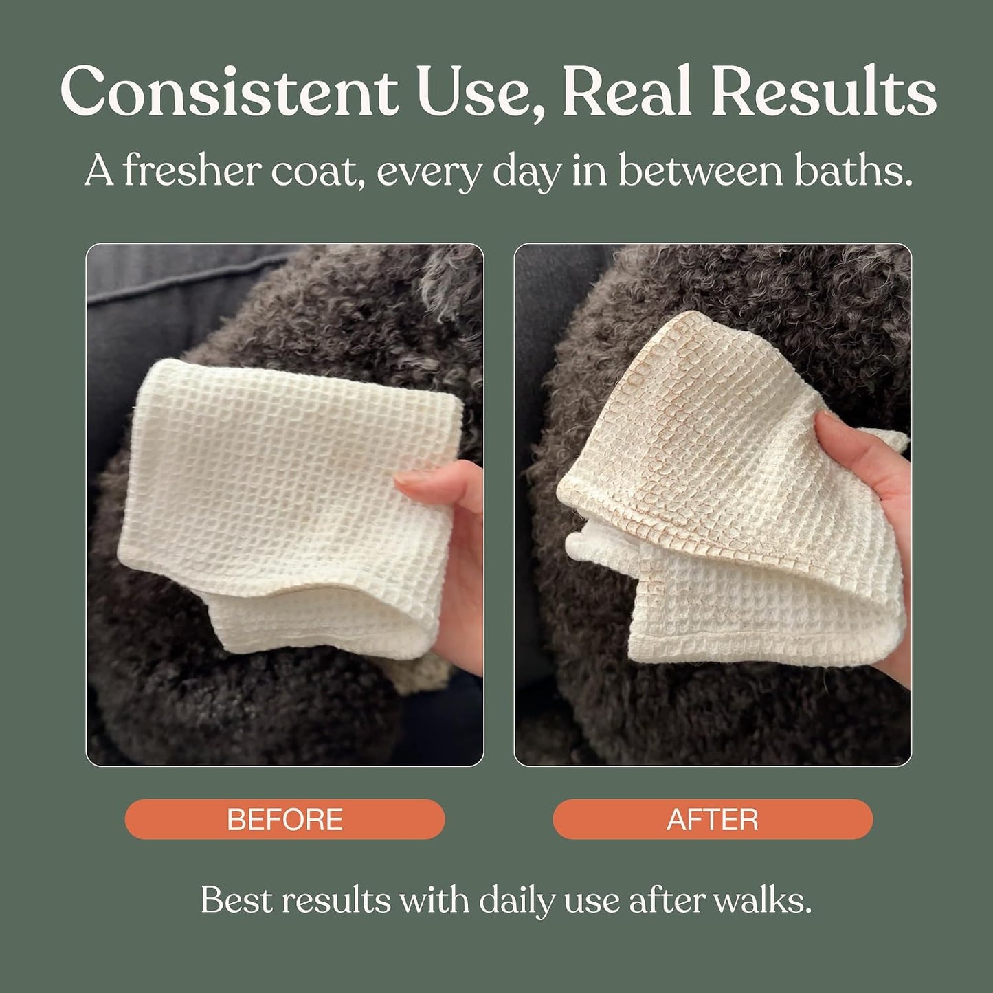 Waterless Dog Shampoo, Fresh Coat, Dog Dry Shampoo, Dry Shampoo for Dogs, No Rinse Fragrance Free Cleansing Spray, Waterless Shampoo for Dogs, Dry Shampoo Alternative, 8.4 Fl Oz