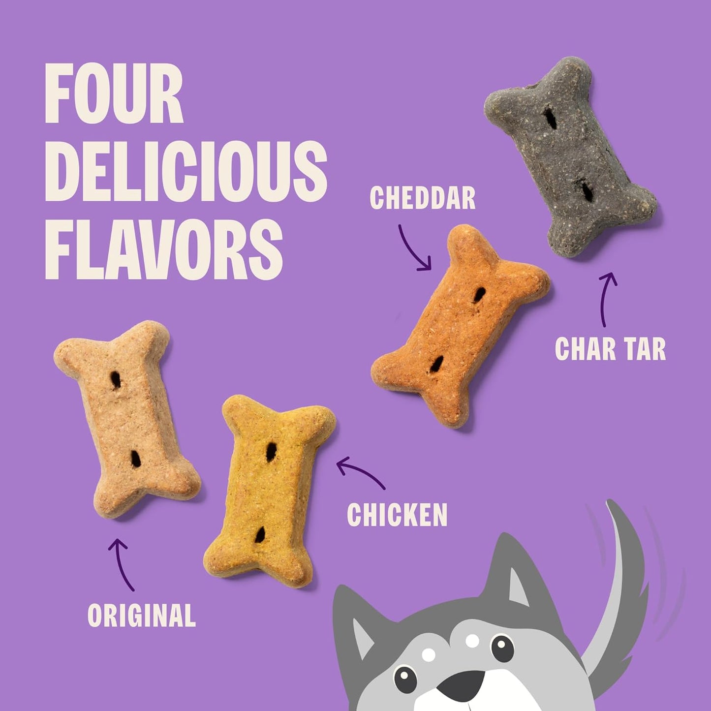 Wellness  Classic Original Mix Dog Biscuits, Natural Training Treats, 4 Flavors, Small Size, 6 Lb Bag