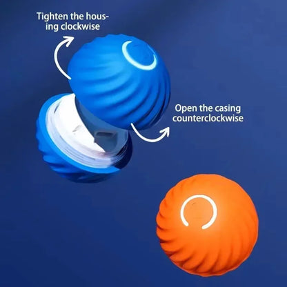 1Pcs Dog Toys Intelligent Gravity Jump Ball Rechargeable Bite-Resistant Rolling Ball Cat and Dog Chase Interactive Pet Toys