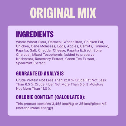 Wellness  Classic Original Mix Dog Biscuits, Natural Training Treats, 4 Flavors, Small Size, 6 Lb Bag